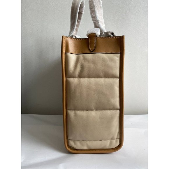 NWT COACH Quilted Ivory Multi Colorblock Large Field Tote (C6847) - Picture 3 of 10